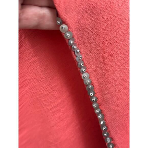 Soft Surroundings tie dye maxidress, coral,  coastal, bohemian, resort, beachy - Picture 5 of 7